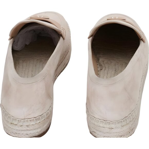 Coach Camilla Logo Espadrille Slip-On Beige Tan Suede Flats Women US 7M EU 37.5 - Picture 3 of 6